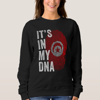 Tunisia It's In My DNA Tunisian Fingerprint Tunisi Sweatshirt