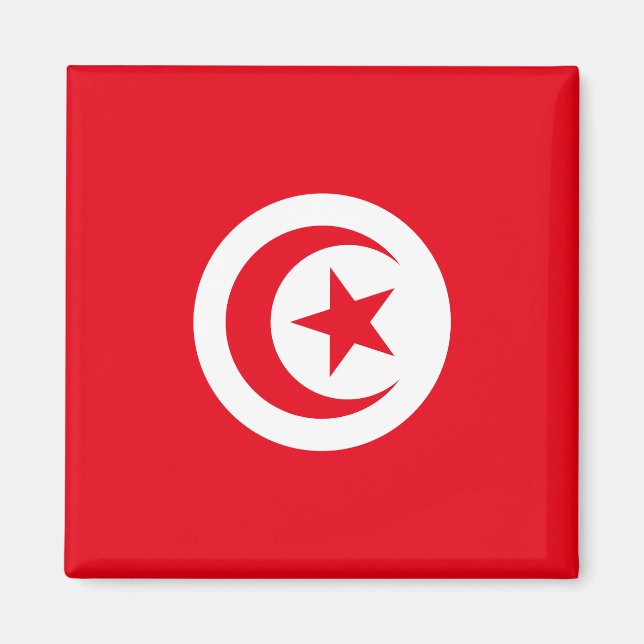 Tunisia National World Flag Magnet (Front)