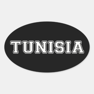 Tunisia Oval Sticker