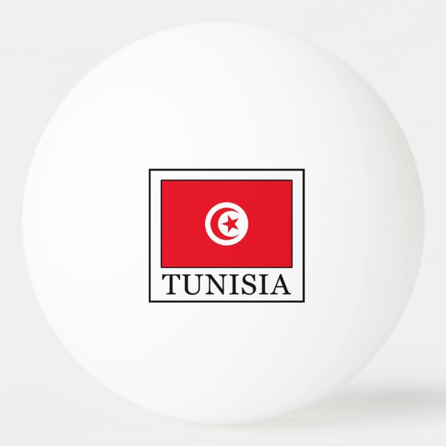Tunisia Ping Pong Ball (Front)