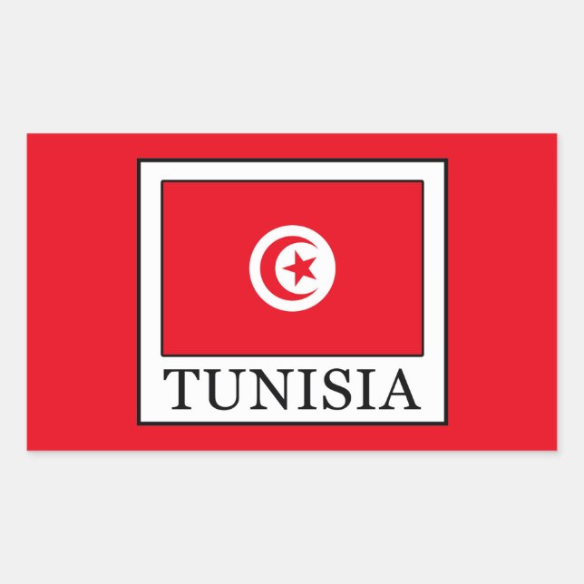 Tunisia Rectangular Sticker (Front)