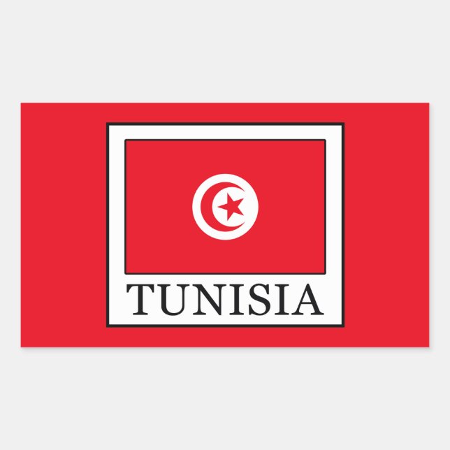 Tunisia Rectangular Sticker (Front)