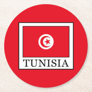 Tunisia Round Paper Coaster