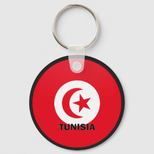 Tunisia Roundel quality Flag Key Ring