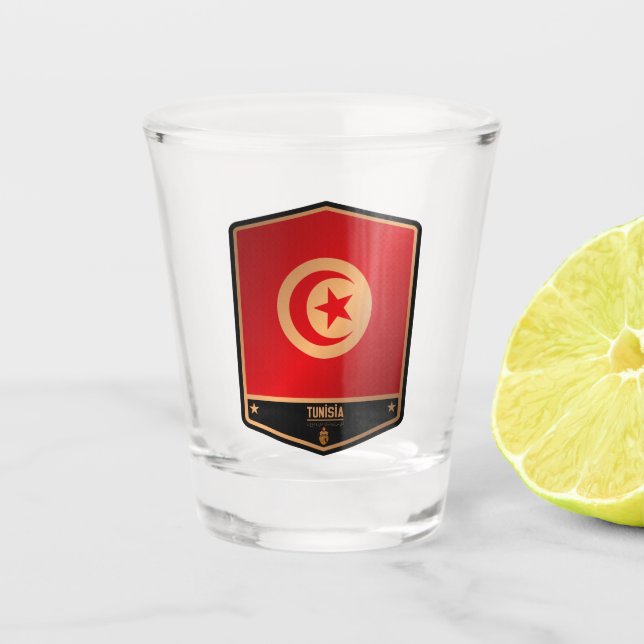 Tunisia Shot Glass (Front)