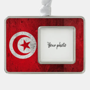 Tunisia Silver Plated Framed Ornament