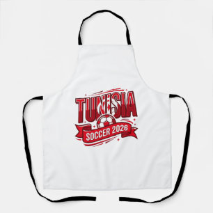 Tunisia Soccer 2026 Soccer Bold Country Typography Apron