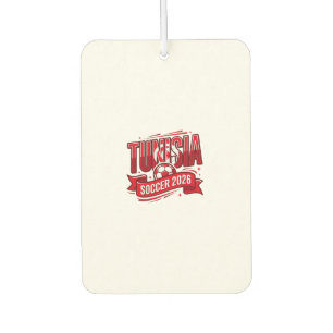 Tunisia Soccer 2026 Soccer Bold Country Typography Car Air Freshener