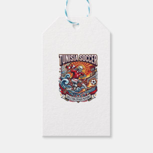 Tunisia Soccer Skeleton Striker Nations Premium Sp Gift Tags