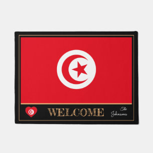 Tunisia & Tunisian Flag house mats /sports Welcome