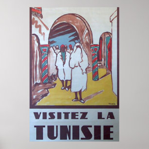 Tunisia Tunisian Vintage Travel Poster