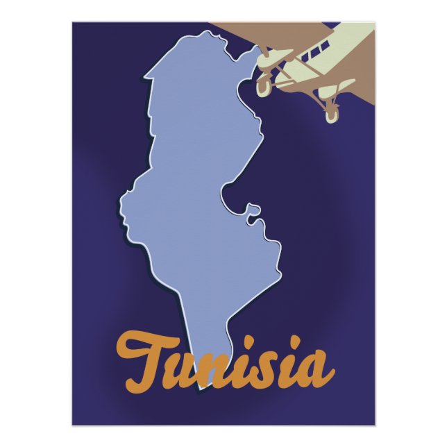 Tunisia vintage travel print (Front)