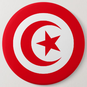 Tunisian Flag 6 Cm Round Badge