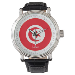 Tunisian Flag & Tunisia fashion, Arabic No /design Watch