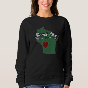 TUNNEL CITY Wisconsin WI USA City State Souvenir Sweatshirt