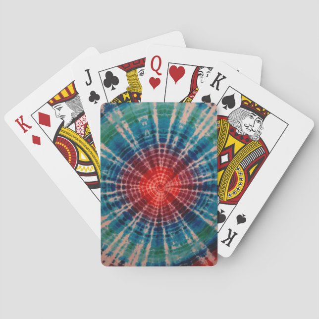 Tunnel Tie Dye Bicycle Playing Cards (Back)
