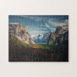 Tunnel View Landscape Yosemite | US National Park Jigsaw Puzzle<br><div class="desc">Stuck indoors, and don't know what to do? Bring a little bit of the Great Outdoors into your home! Want a challenge? Then choose one of the "Difficult" sizes. If you want something to keep the kids busy, then choose one of the easier options with oversized pieces. This jigsaw puzzle...</div>