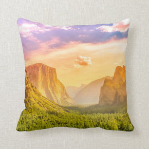 Tunnel View of Yosemite National Park Cushion