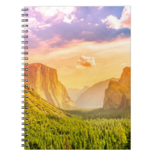 Tunnel View of Yosemite National Park Spiral Notebook