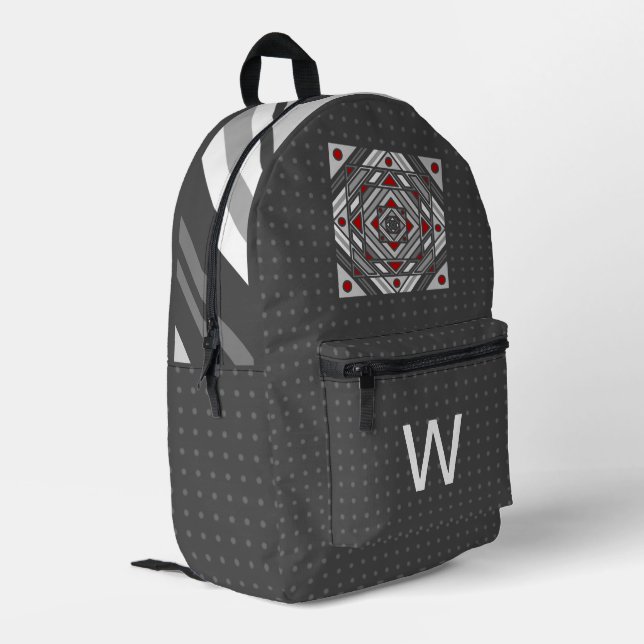 Tunnel Vision Printed Backpack (Back Corner Left)