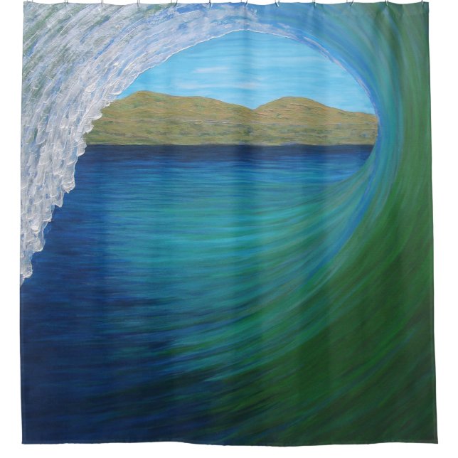 Tunnel vision  shower curtain (Front)