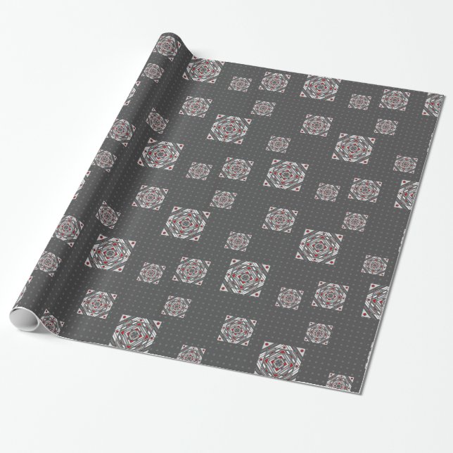 Tunnel Vision Wrapping Paper (Unrolled)
