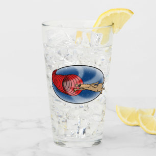 Tunnel Vortex Syndrome - agility fast funny dog Glass