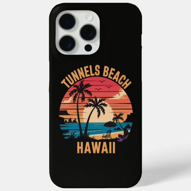 Tunnels Beach Hawaii Family Vacation Case-Mate iPhone Case (Back)