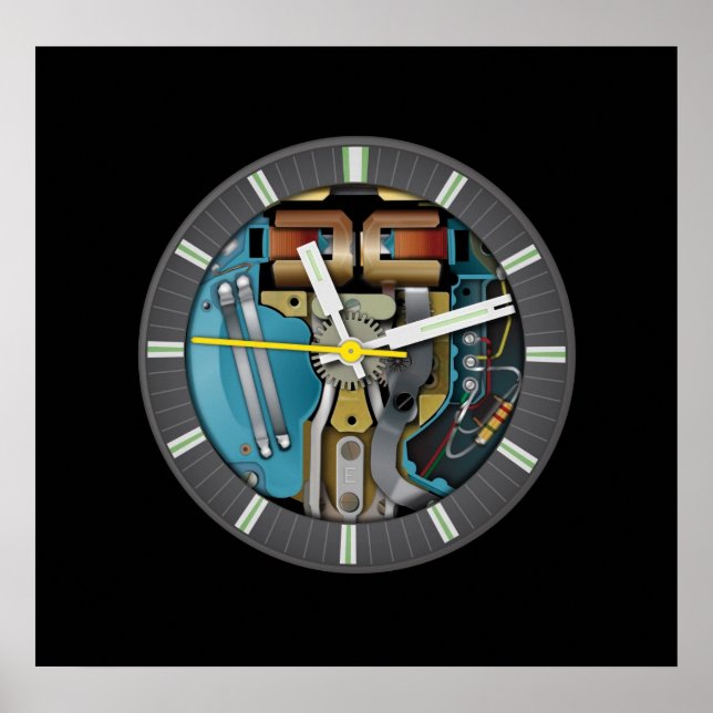 Tunning Fork Technology Art Poster (Front)