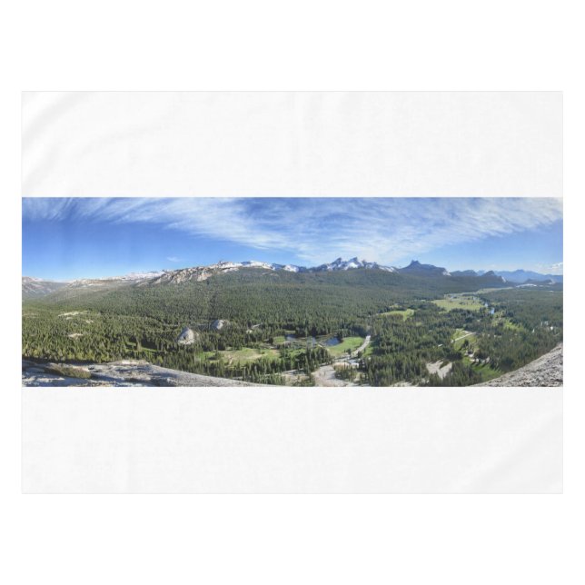 Tuolumne Meadows from Lembert Dome 3 - Yosemite Tablecloth (Front (Horizontal))