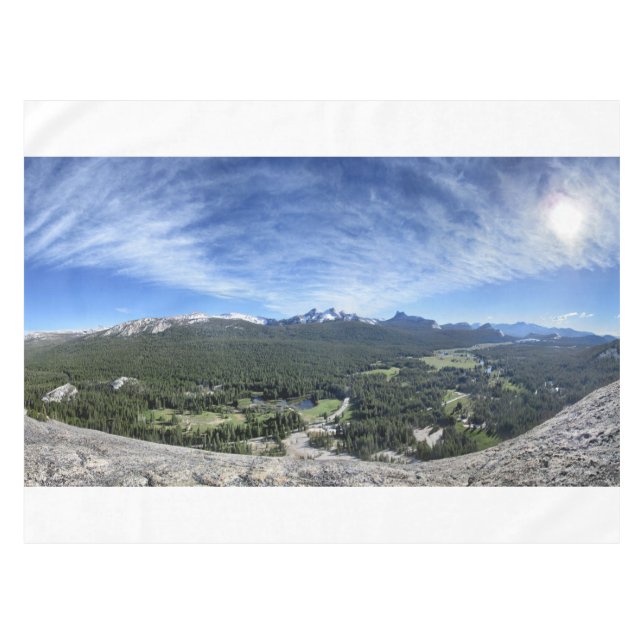 Tuolumne Meadows from Lembert Dome - Yosemite Tablecloth (Front (Horizontal))