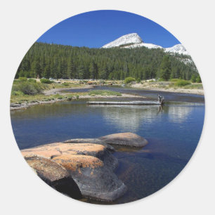 Tuolumne Meadows Yosemite Streams Classic Round Sticker
