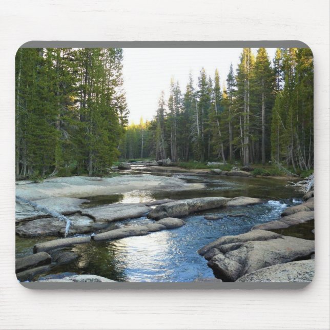 Tuolumne River by Campground, Yosemite, CA Mouse Pad (Front)