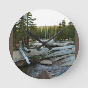 Tuolumne River by Campground, Yosemite, CA Round Clock