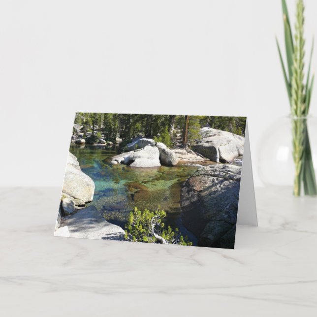 Tuolumne River in Tuolumne Meadows, Yosemite, CA Card (Front)