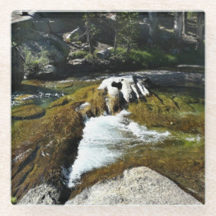 Tuolumne River in Tuolumne Meadows, Yosemite, CA Glass Coaster