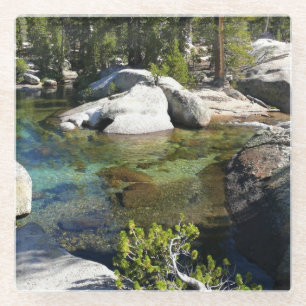 Tuolumne River in Tuolumne Meadows, Yosemite, CA Glass Coaster