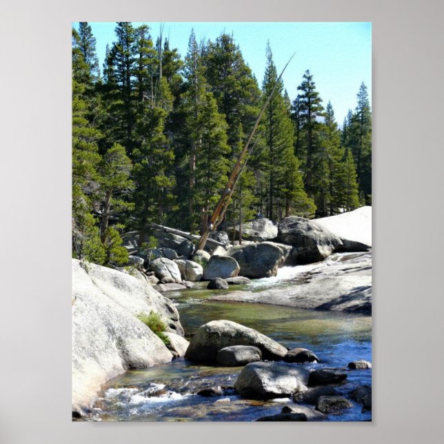 Tuolumne River in Tuolumne Meadows, Yosemite, CA Poster (Front)
