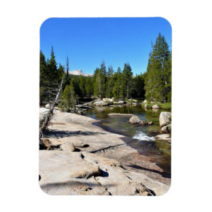 Tuolumne River with Cathedral Peak, Yosemite, CA Magnet