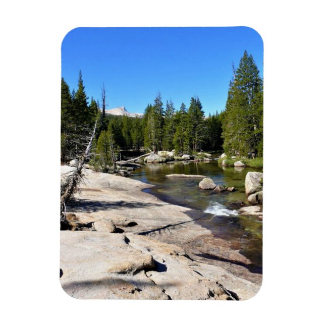 Tuolumne River with Cathedral Peak, Yosemite, CA Magnet (Vertical)