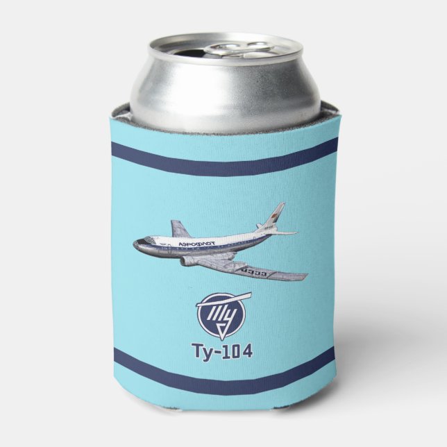 Tupolev (Туполев) Tu-104 Airliner Can Cooler (Can Front)