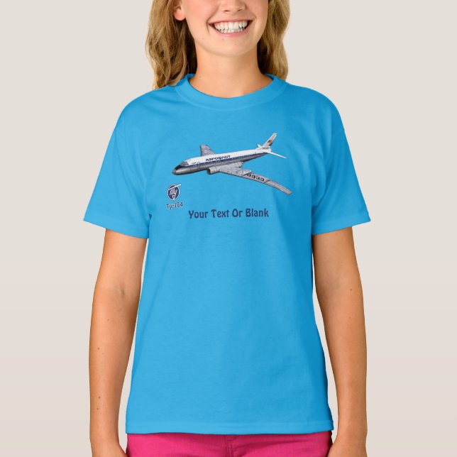 Tupolev (Туполев) Tu-104 Airliner T-Shirt (Front)