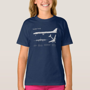 Tupolev Tu-95 - Aeroplane Blueprint Plans ABD T-Shirt