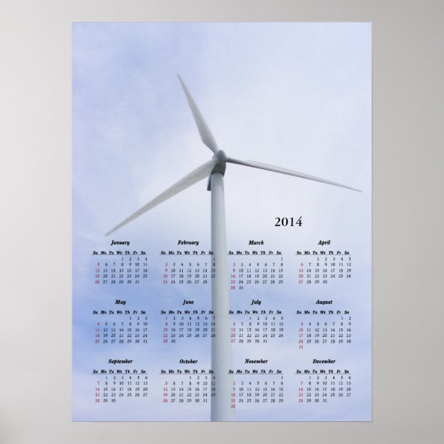 Turbine calendar ~ print (Front)