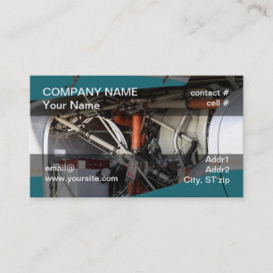 turbine or turbo prop aircraft engine business card