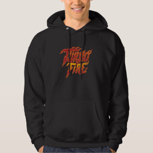 Turbo Fire Flames Inspirational Firefighter Racer  Hoodie
