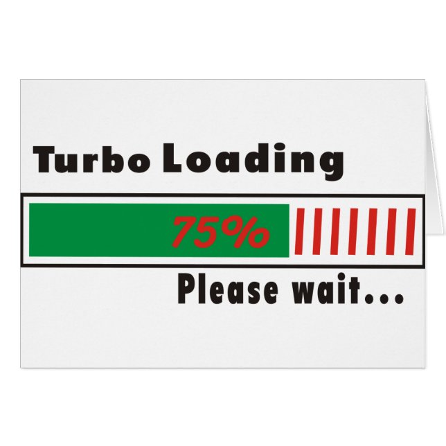 Turbo Loading Please wait (Front Horizontal)