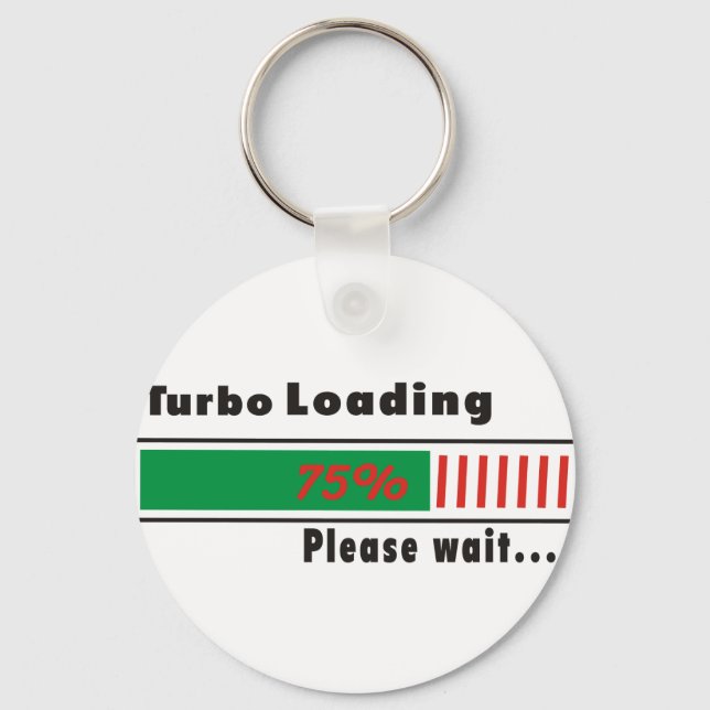 Turbo Loading Please wait Key Ring (Front)