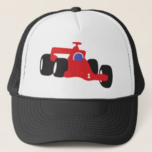 Turbo racing car trucker hat