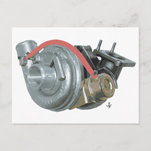 Turbocharger Postcard